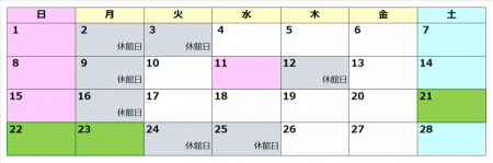 2月の特別ポイント日は、21日、22日、23日です。