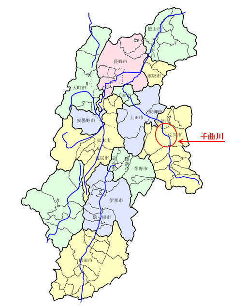 千曲川位置図
