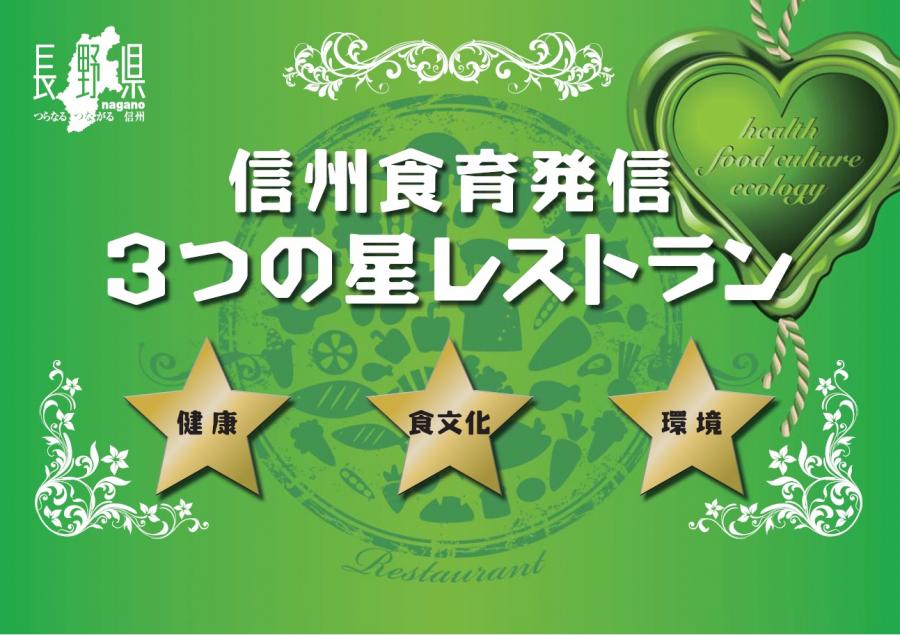 3つの星レストランプレート画像