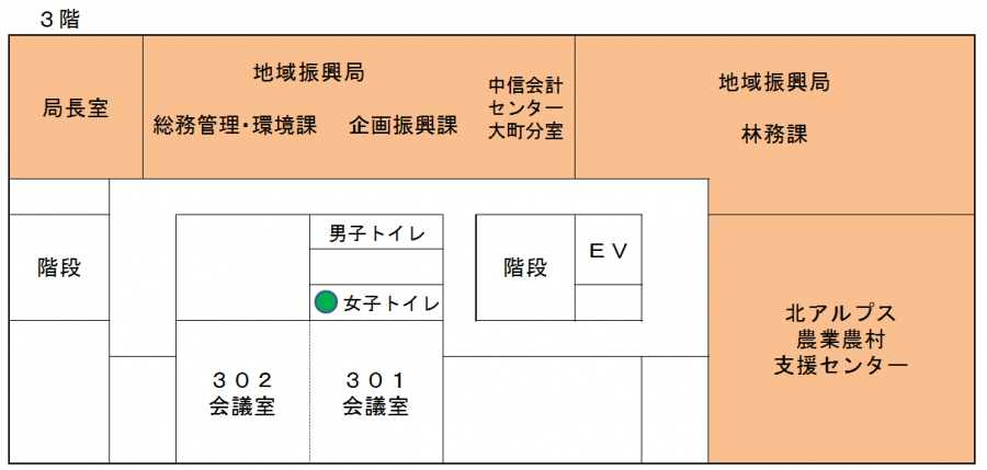 庁舎配置図３F