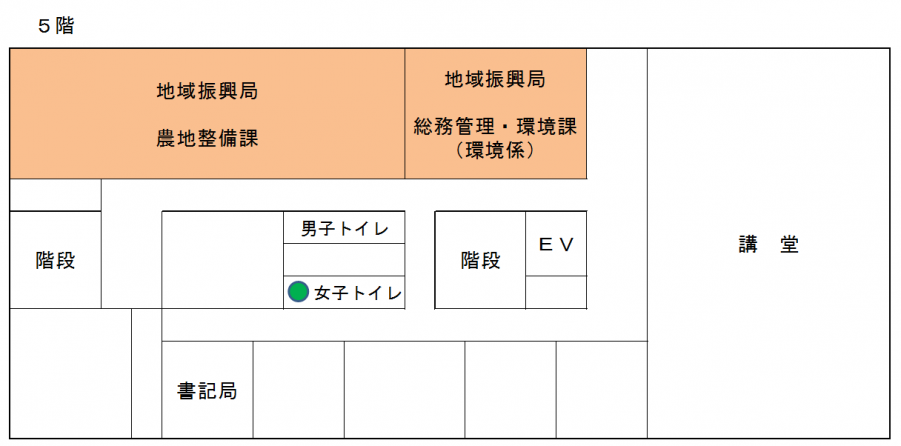 庁舎配置図５F