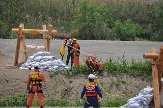 画像：千曲川・犀川総合水防演習3