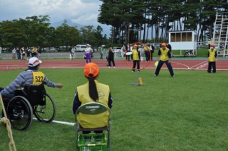 写真：H27障がい者スポーツ大会FD競技