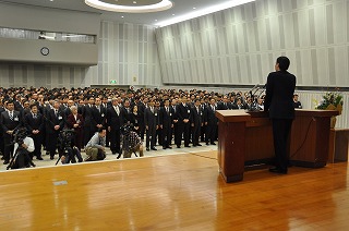 写真：2016年仕事始めの式