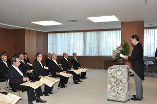 写真：平成26年秋の叙勲