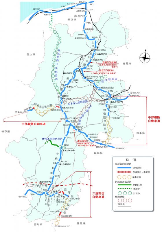 高規格道路の整備状況