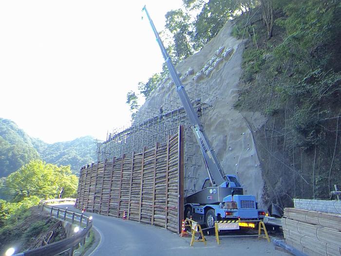 羽衣崎上 0913足場工