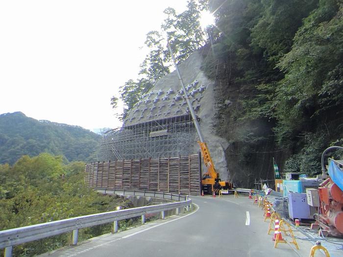 羽衣崎上 1005仮設足場