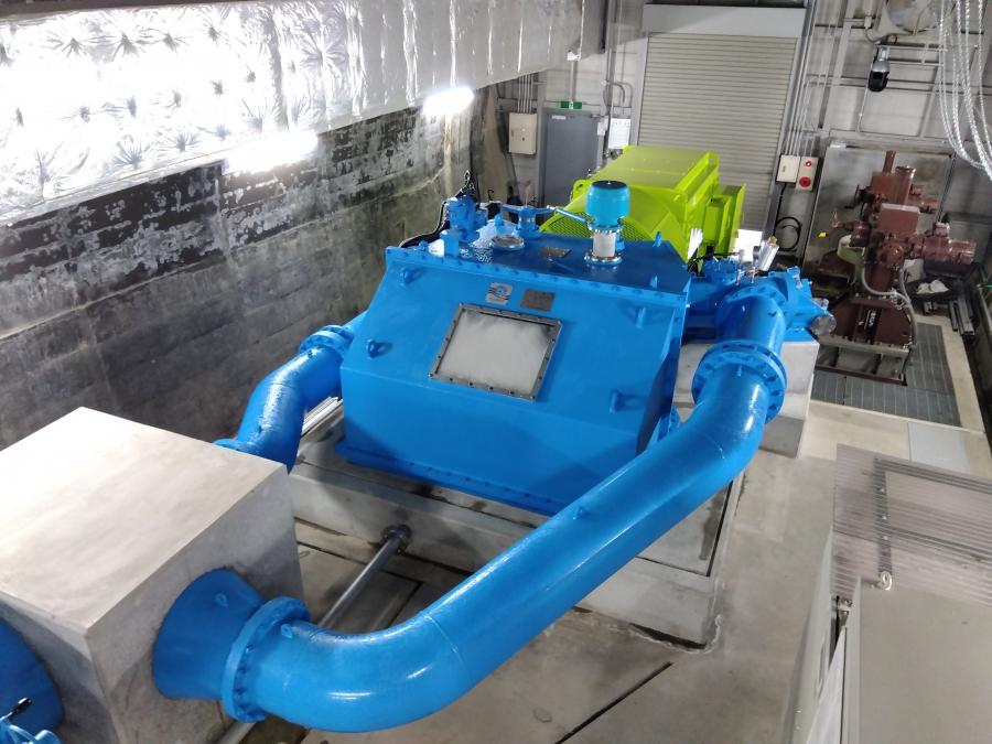 小渋第3水車発電機