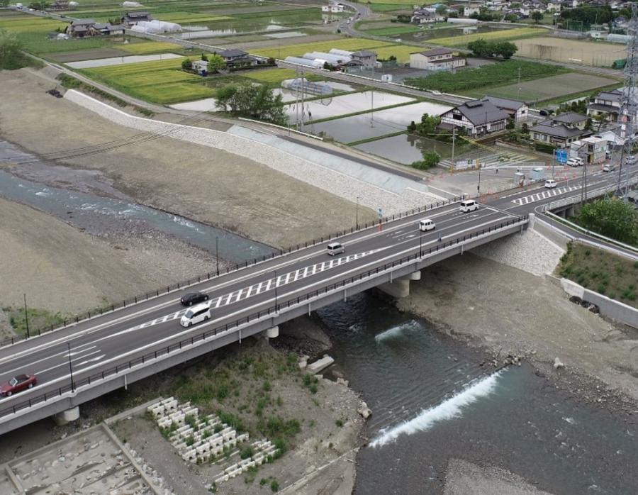 奈良井川（今村橋）復旧後