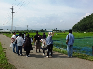 農場見学（水田）