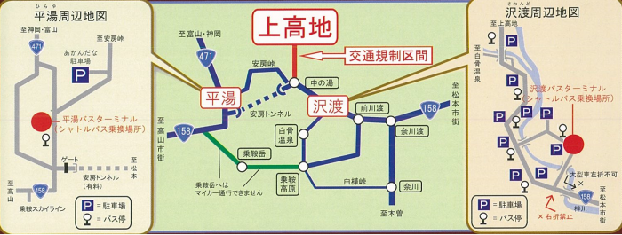 上高地規制区域