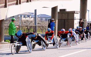 写真車いすマラソン大会の様子（その2）